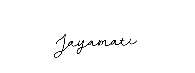Make a beautiful signature design for name Jayamati. With this signature (BallpointsItalic-DORy9) style, you can create a handwritten signature for free. Jayamati signature style 11 images and pictures png