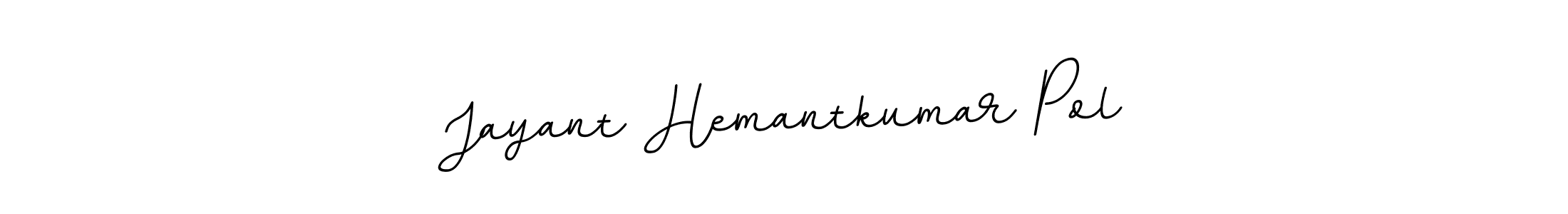BallpointsItalic-DORy9 is a professional signature style that is perfect for those who want to add a touch of class to their signature. It is also a great choice for those who want to make their signature more unique. Get Jayant Hemantkumar Pol name to fancy signature for free. Jayant Hemantkumar Pol signature style 11 images and pictures png