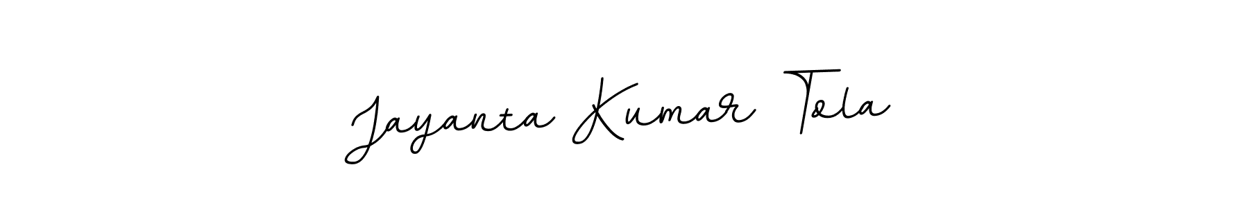 Use a signature maker to create a handwritten signature online. With this signature software, you can design (BallpointsItalic-DORy9) your own signature for name Jayanta Kumar Tola. Jayanta Kumar Tola signature style 11 images and pictures png