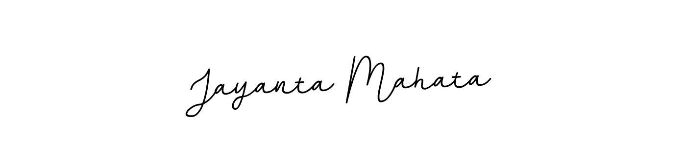 Use a signature maker to create a handwritten signature online. With this signature software, you can design (BallpointsItalic-DORy9) your own signature for name Jayanta Mahata. Jayanta Mahata signature style 11 images and pictures png