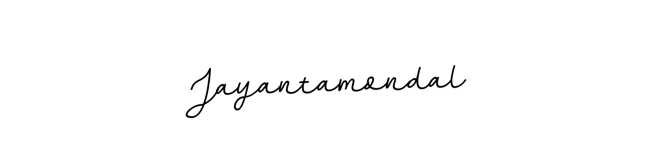 How to make Jayantamondal name signature. Use BallpointsItalic-DORy9 style for creating short signs online. This is the latest handwritten sign. Jayantamondal signature style 11 images and pictures png