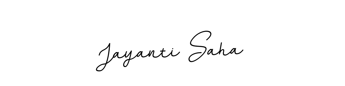 Design your own signature with our free online signature maker. With this signature software, you can create a handwritten (BallpointsItalic-DORy9) signature for name Jayanti Saha. Jayanti Saha signature style 11 images and pictures png