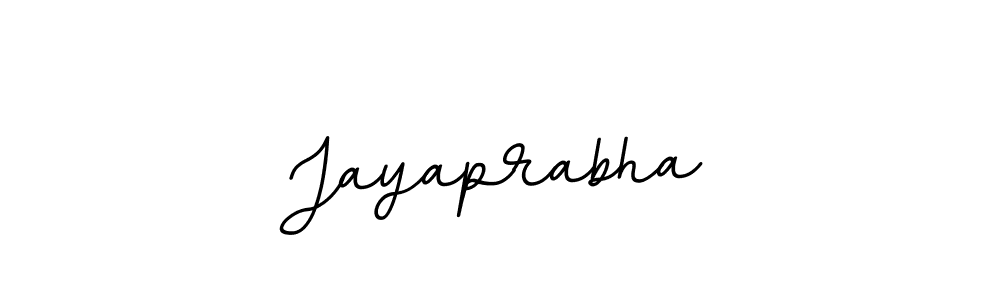 Make a beautiful signature design for name Jayaprabha. With this signature (BallpointsItalic-DORy9) style, you can create a handwritten signature for free. Jayaprabha signature style 11 images and pictures png