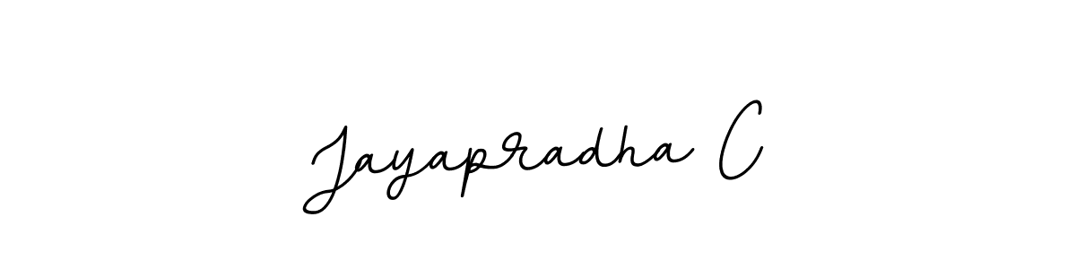 How to make Jayapradha C name signature. Use BallpointsItalic-DORy9 style for creating short signs online. This is the latest handwritten sign. Jayapradha C signature style 11 images and pictures png