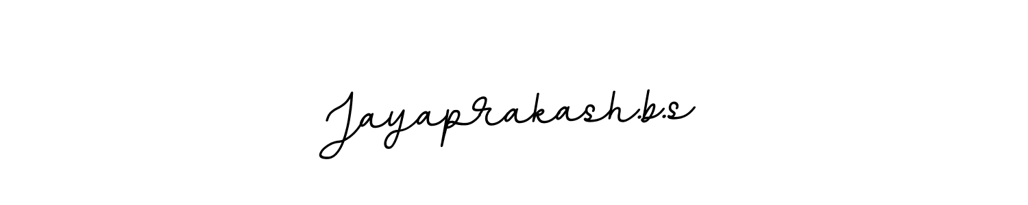 You should practise on your own different ways (BallpointsItalic-DORy9) to write your name (Jayaprakash.b.s) in signature. don't let someone else do it for you. Jayaprakash.b.s signature style 11 images and pictures png