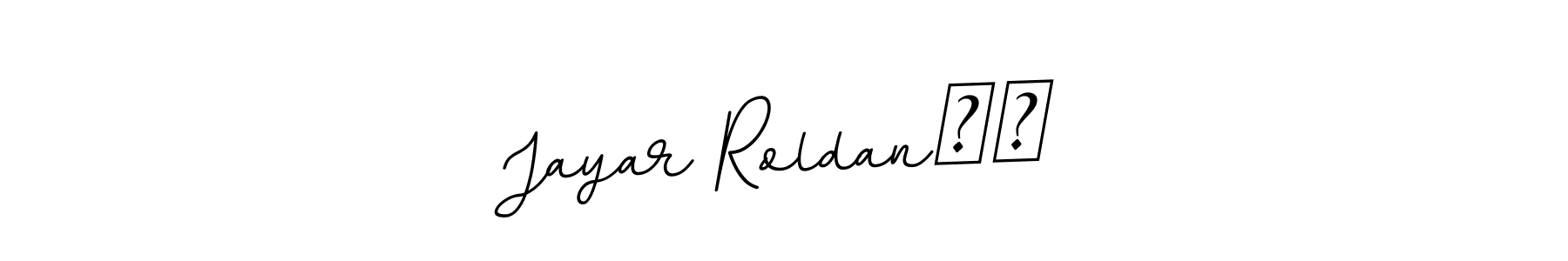 Use a signature maker to create a handwritten signature online. With this signature software, you can design (BallpointsItalic-DORy9) your own signature for name Jayar Roldan❤️. Jayar Roldan❤️ signature style 11 images and pictures png