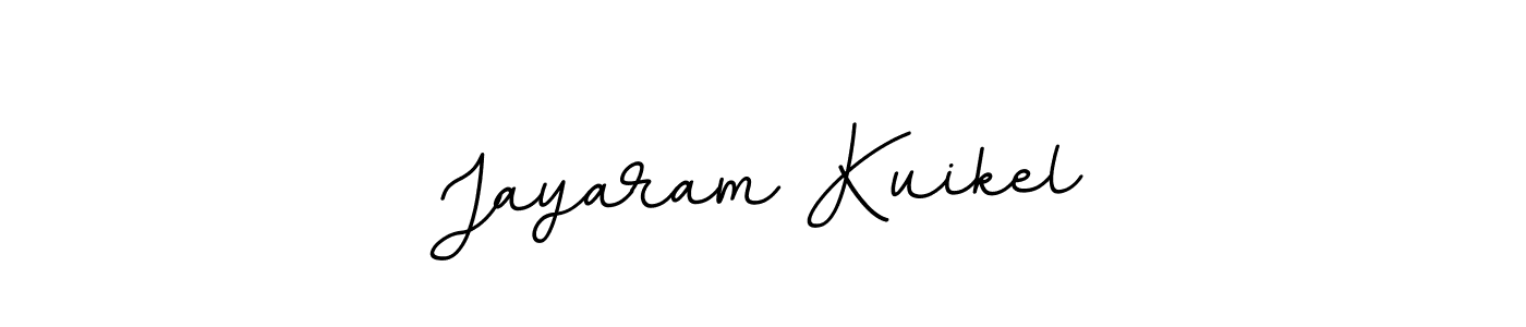 The best way (BallpointsItalic-DORy9) to make a short signature is to pick only two or three words in your name. The name Jayaram Kuikel include a total of six letters. For converting this name. Jayaram Kuikel signature style 11 images and pictures png