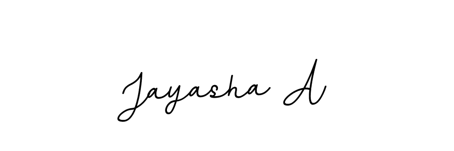 You should practise on your own different ways (BallpointsItalic-DORy9) to write your name (Jayasha A) in signature. don't let someone else do it for you. Jayasha A signature style 11 images and pictures png