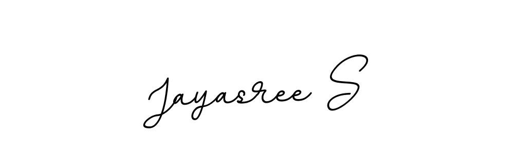 if you are searching for the best signature style for your name Jayasree S. so please give up your signature search. here we have designed multiple signature styles  using BallpointsItalic-DORy9. Jayasree S signature style 11 images and pictures png