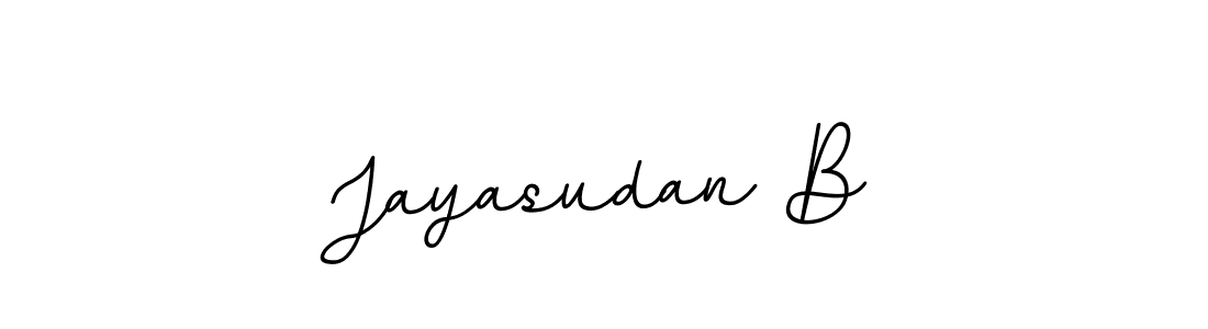 The best way (BallpointsItalic-DORy9) to make a short signature is to pick only two or three words in your name. The name Jayasudan B include a total of six letters. For converting this name. Jayasudan B signature style 11 images and pictures png