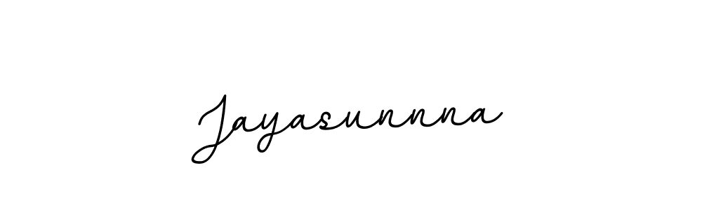 How to make Jayasunnna name signature. Use BallpointsItalic-DORy9 style for creating short signs online. This is the latest handwritten sign. Jayasunnna signature style 11 images and pictures png