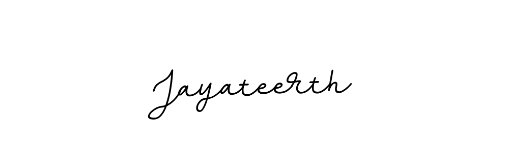 Make a beautiful signature design for name Jayateerth. With this signature (BallpointsItalic-DORy9) style, you can create a handwritten signature for free. Jayateerth signature style 11 images and pictures png