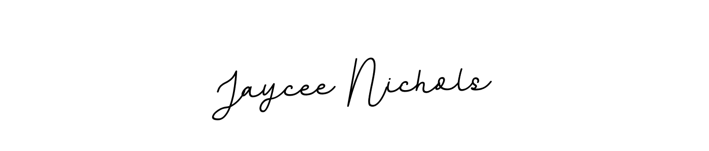 BallpointsItalic-DORy9 is a professional signature style that is perfect for those who want to add a touch of class to their signature. It is also a great choice for those who want to make their signature more unique. Get Jaycee Nichols name to fancy signature for free. Jaycee Nichols signature style 11 images and pictures png