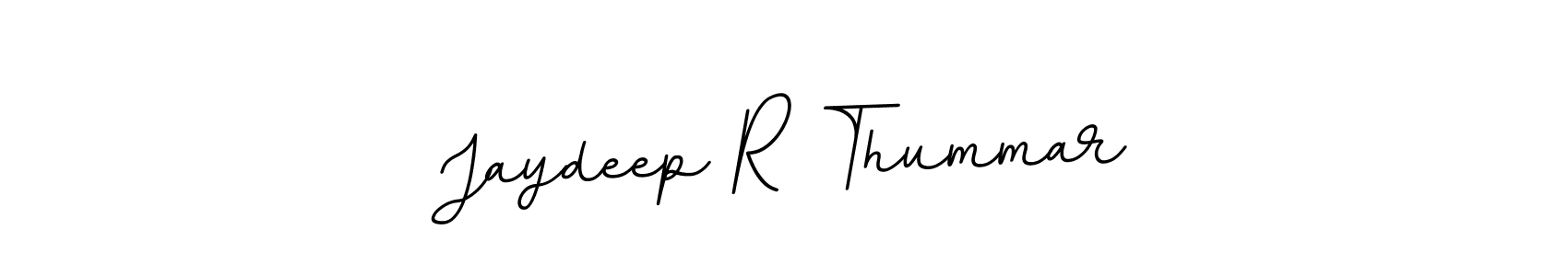 The best way (BallpointsItalic-DORy9) to make a short signature is to pick only two or three words in your name. The name Jaydeep R Thummar include a total of six letters. For converting this name. Jaydeep R Thummar signature style 11 images and pictures png