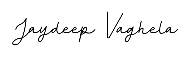 A sleek calligraphic signature for name Jaydeep Vaghela utilizing BallpointsItalic-DORy9 styling. Great for adding personal signatures to photos and art. Jaydeep Vaghela signature style 11 images and pictures png