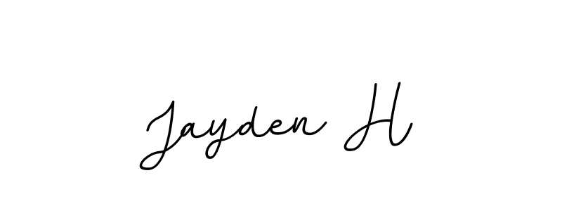Jayden H stylish signature style. Best Handwritten Sign (BallpointsItalic-DORy9) for my name. Handwritten Signature Collection Ideas for my name Jayden H. Jayden H signature style 11 images and pictures png