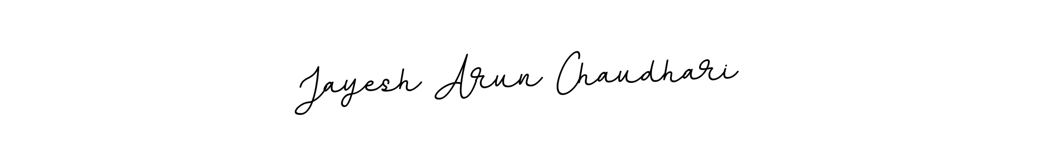 How to make Jayesh Arun Chaudhari name signature. Use BallpointsItalic-DORy9 style for creating short signs online. This is the latest handwritten sign. Jayesh Arun Chaudhari signature style 11 images and pictures png