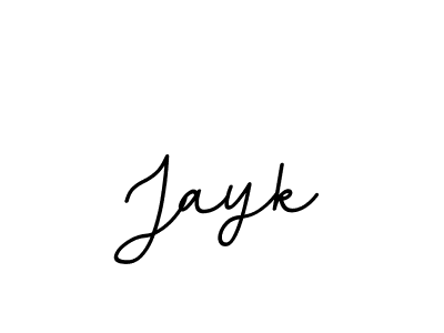 Create a beautiful signature design for name Jayk. With this signature (BallpointsItalic-DORy9) fonts, you can make a handwritten signature for free. Jayk signature style 11 images and pictures png