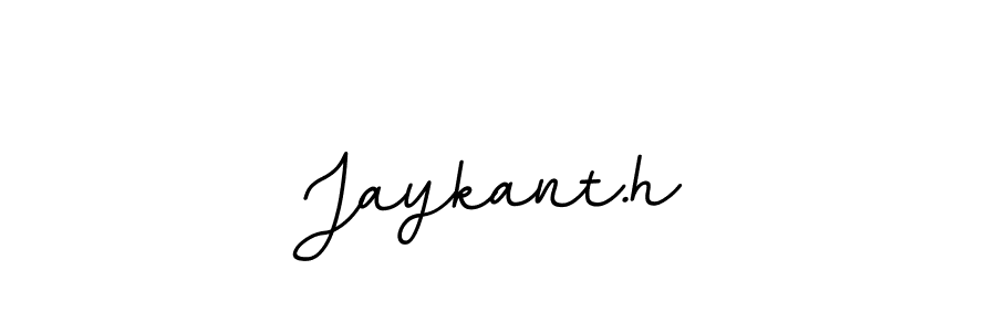 How to make Jaykant.h name signature. Use BallpointsItalic-DORy9 style for creating short signs online. This is the latest handwritten sign. Jaykant.h signature style 11 images and pictures png