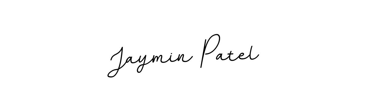 Design your own signature with our free online signature maker. With this signature software, you can create a handwritten (BallpointsItalic-DORy9) signature for name Jaymin Patel. Jaymin Patel signature style 11 images and pictures png