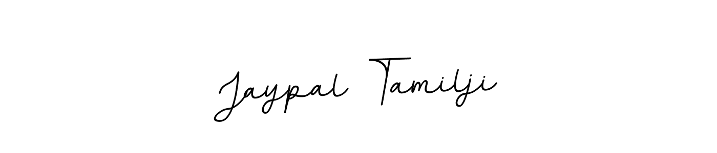 Create a beautiful signature design for name Jaypal Tamilji. With this signature (BallpointsItalic-DORy9) fonts, you can make a handwritten signature for free. Jaypal Tamilji signature style 11 images and pictures png