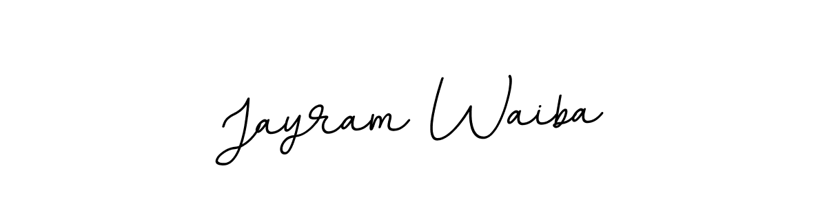 Design your own signature with our free online signature maker. With this signature software, you can create a handwritten (BallpointsItalic-DORy9) signature for name Jayram Waiba. Jayram Waiba signature style 11 images and pictures png