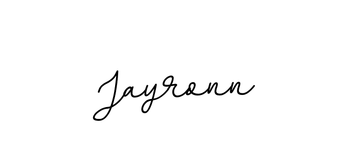 How to make Jayronn name signature. Use BallpointsItalic-DORy9 style for creating short signs online. This is the latest handwritten sign. Jayronn signature style 11 images and pictures png