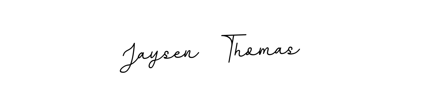 Jaysen  Thomas stylish signature style. Best Handwritten Sign (BallpointsItalic-DORy9) for my name. Handwritten Signature Collection Ideas for my name Jaysen  Thomas. Jaysen  Thomas signature style 11 images and pictures png