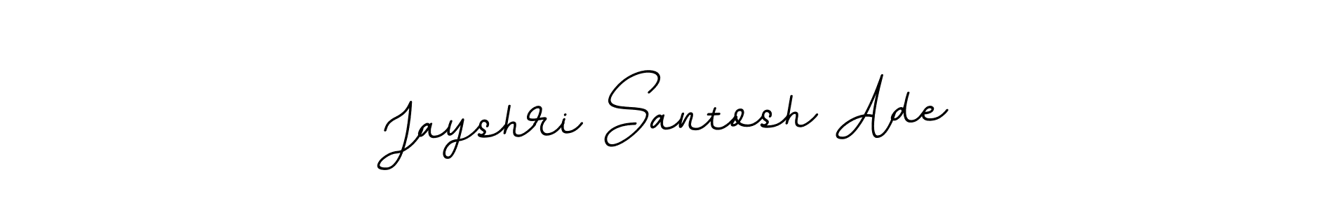 Jayshri Santosh Ade stylish signature style. Best Handwritten Sign (BallpointsItalic-DORy9) for my name. Handwritten Signature Collection Ideas for my name Jayshri Santosh Ade. Jayshri Santosh Ade signature style 11 images and pictures png