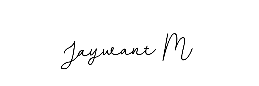 Design your own signature with our free online signature maker. With this signature software, you can create a handwritten (BallpointsItalic-DORy9) signature for name Jaywant M. Jaywant M signature style 11 images and pictures png