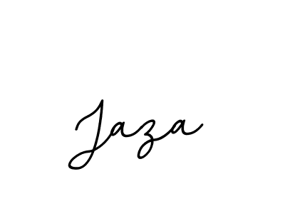 Design your own signature with our free online signature maker. With this signature software, you can create a handwritten (BallpointsItalic-DORy9) signature for name Jaza. Jaza signature style 11 images and pictures png