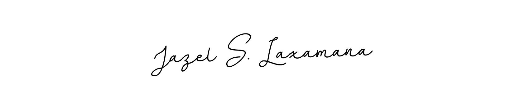 How to make Jazel S. Laxamana name signature. Use BallpointsItalic-DORy9 style for creating short signs online. This is the latest handwritten sign. Jazel S. Laxamana signature style 11 images and pictures png