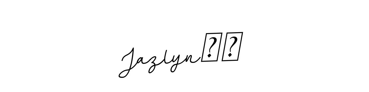 Jazlyn❤️ stylish signature style. Best Handwritten Sign (BallpointsItalic-DORy9) for my name. Handwritten Signature Collection Ideas for my name Jazlyn❤️. Jazlyn❤️ signature style 11 images and pictures png