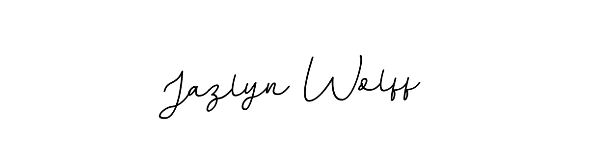 Make a beautiful signature design for name Jazlyn Wolff. With this signature (BallpointsItalic-DORy9) style, you can create a handwritten signature for free. Jazlyn Wolff signature style 11 images and pictures png