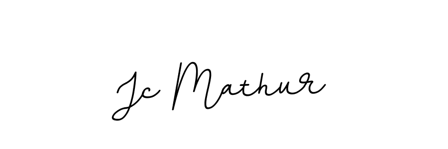 Create a beautiful signature design for name Jc Mathur. With this signature (BallpointsItalic-DORy9) fonts, you can make a handwritten signature for free. Jc Mathur signature style 11 images and pictures png