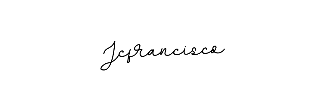 The best way (BallpointsItalic-DORy9) to make a short signature is to pick only two or three words in your name. The name Jcfrancisco include a total of six letters. For converting this name. Jcfrancisco signature style 11 images and pictures png