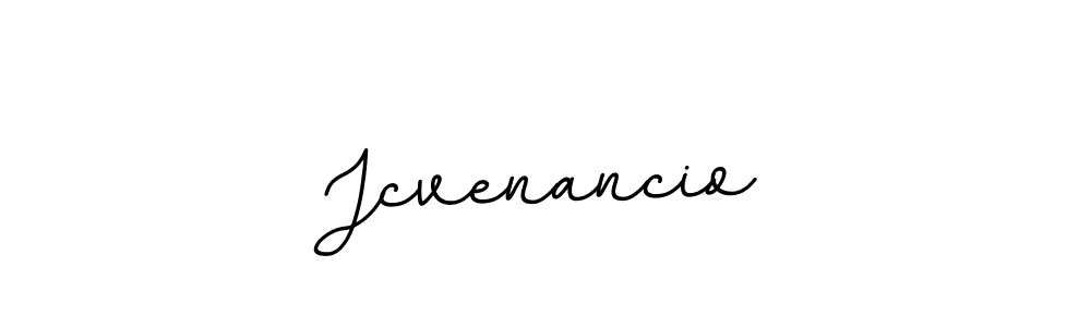 How to make Jcvenancio name signature. Use BallpointsItalic-DORy9 style for creating short signs online. This is the latest handwritten sign. Jcvenancio signature style 11 images and pictures png