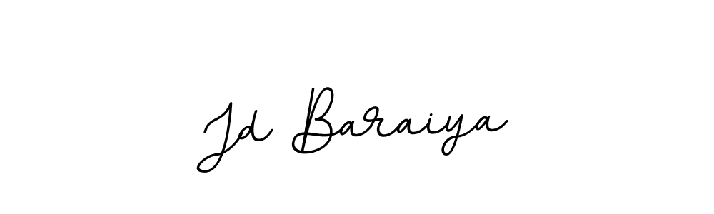 Use a signature maker to create a handwritten signature online. With this signature software, you can design (BallpointsItalic-DORy9) your own signature for name Jd Baraiya. Jd Baraiya signature style 11 images and pictures png