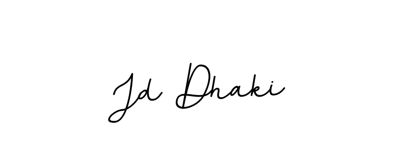 Use a signature maker to create a handwritten signature online. With this signature software, you can design (BallpointsItalic-DORy9) your own signature for name Jd Dhaki. Jd Dhaki signature style 11 images and pictures png