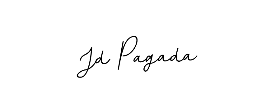 You should practise on your own different ways (BallpointsItalic-DORy9) to write your name (Jd Pagada) in signature. don't let someone else do it for you. Jd Pagada signature style 11 images and pictures png