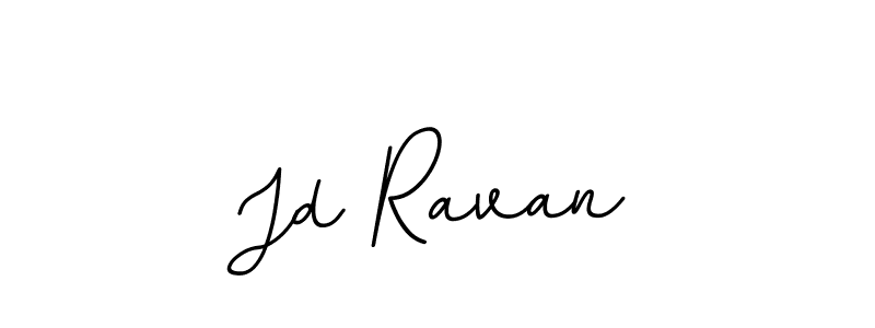 How to make Jd Ravan name signature. Use BallpointsItalic-DORy9 style for creating short signs online. This is the latest handwritten sign. Jd Ravan signature style 11 images and pictures png