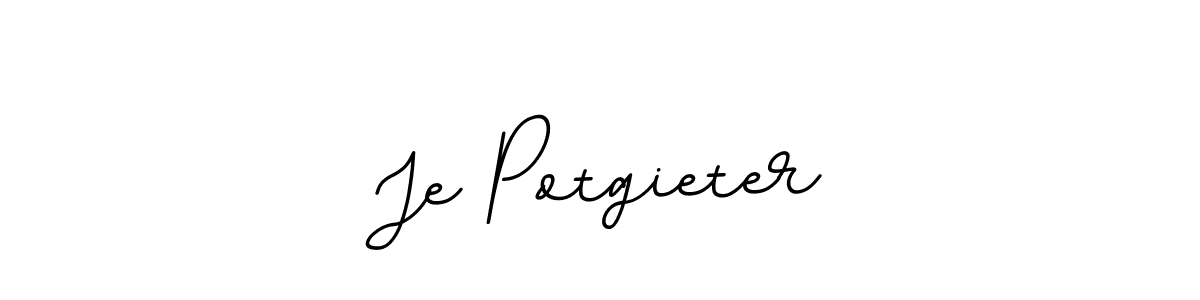 You should practise on your own different ways (BallpointsItalic-DORy9) to write your name (Je Potgieter) in signature. don't let someone else do it for you. Je Potgieter signature style 11 images and pictures png