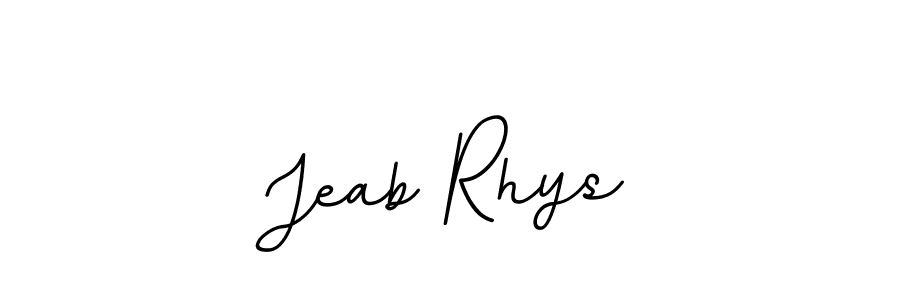 Jeab Rhys stylish signature style. Best Handwritten Sign (BallpointsItalic-DORy9) for my name. Handwritten Signature Collection Ideas for my name Jeab Rhys. Jeab Rhys signature style 11 images and pictures png