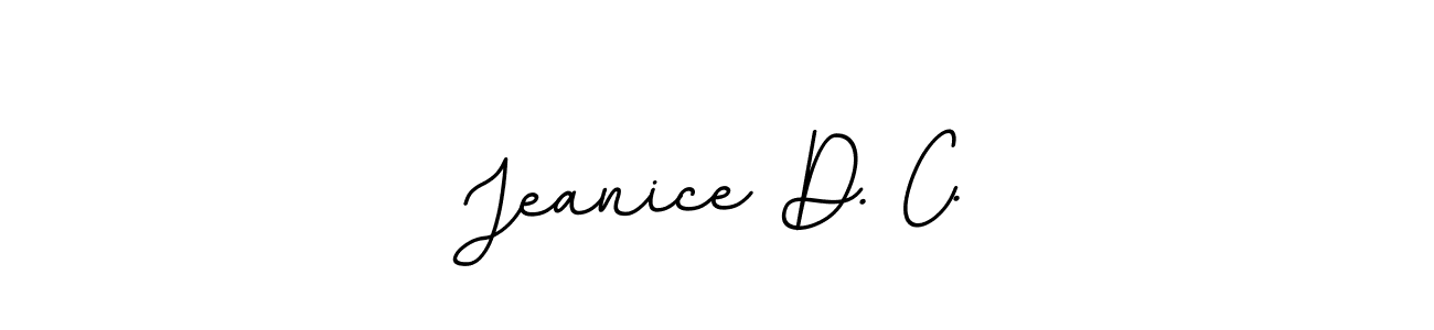 Use a signature maker to create a handwritten signature online. With this signature software, you can design (BallpointsItalic-DORy9) your own signature for name Jeanice D. C.. Jeanice D. C. signature style 11 images and pictures png