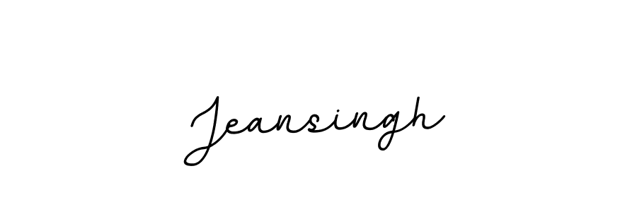 Use a signature maker to create a handwritten signature online. With this signature software, you can design (BallpointsItalic-DORy9) your own signature for name Jeansingh. Jeansingh signature style 11 images and pictures png