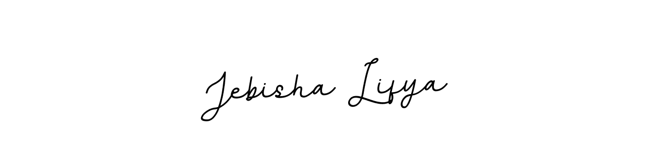 How to make Jebisha Lifya name signature. Use BallpointsItalic-DORy9 style for creating short signs online. This is the latest handwritten sign. Jebisha Lifya signature style 11 images and pictures png