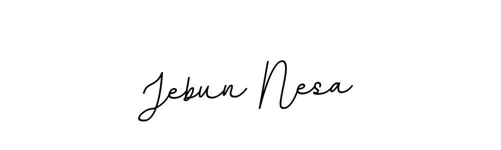 Use a signature maker to create a handwritten signature online. With this signature software, you can design (BallpointsItalic-DORy9) your own signature for name Jebun Nesa. Jebun Nesa signature style 11 images and pictures png