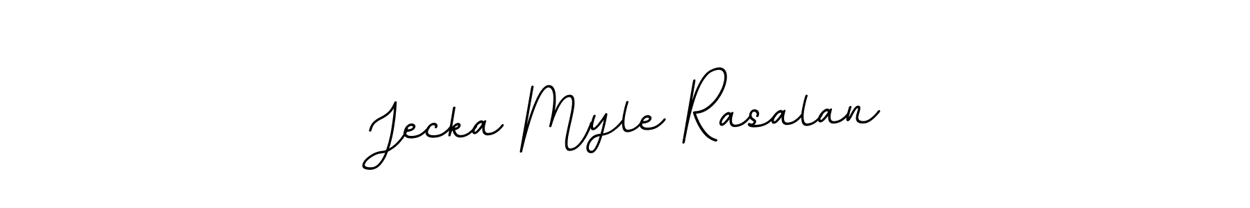 It looks lik you need a new signature style for name Jecka Myle Rasalan. Design unique handwritten (BallpointsItalic-DORy9) signature with our free signature maker in just a few clicks. Jecka Myle Rasalan signature style 11 images and pictures png