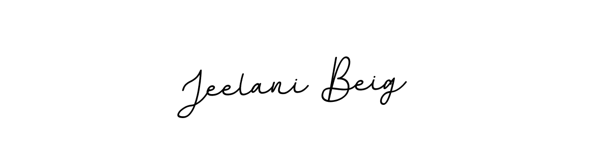 Use a signature maker to create a handwritten signature online. With this signature software, you can design (BallpointsItalic-DORy9) your own signature for name Jeelani Beig. Jeelani Beig signature style 11 images and pictures png
