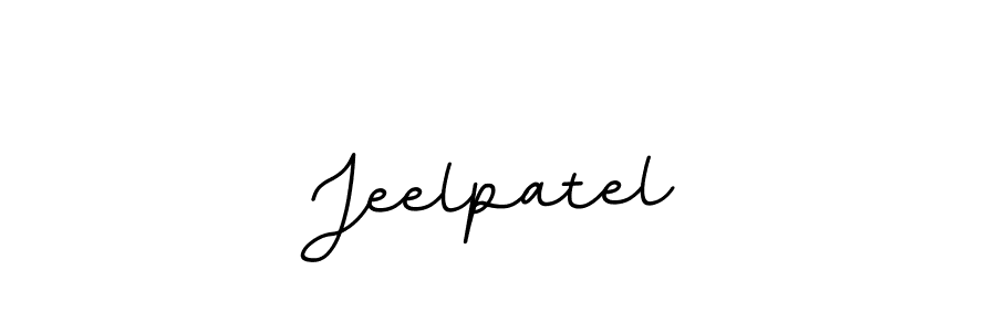 if you are searching for the best signature style for your name Jeelpatel. so please give up your signature search. here we have designed multiple signature styles  using BallpointsItalic-DORy9. Jeelpatel signature style 11 images and pictures png